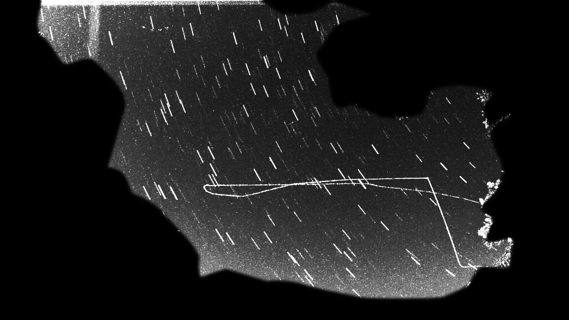 StarStaX Composite of UAP Flight Path